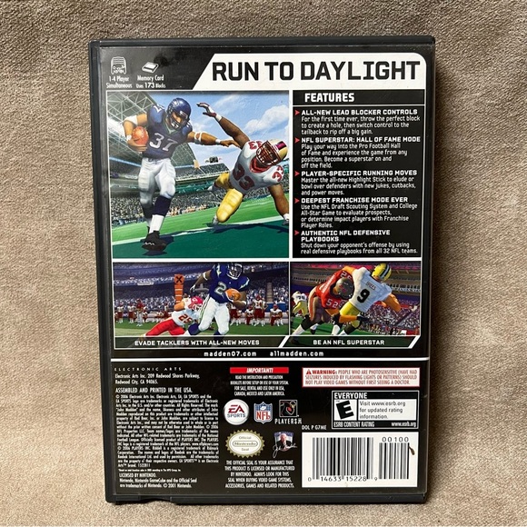 Madden 2007 Nintendo Gamecube Game complete - Picture 3 of 3